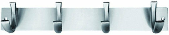 Import Hellas K31063 Μεταλλική Νίκελ Ματ 4 Θέσεων 36.5cm