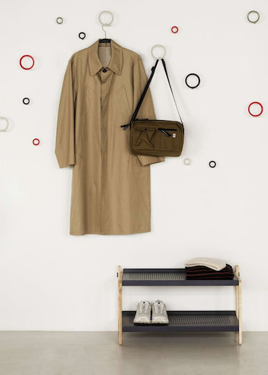 Normann Copenhagen Wall Hanger Metal Red 9.4x5.5cm