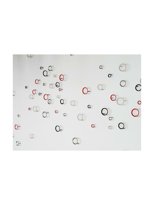 Normann Copenhagen Κρεμάστρα Τοίχου Μεταλλική Μαύρη 7.8x4.5cm