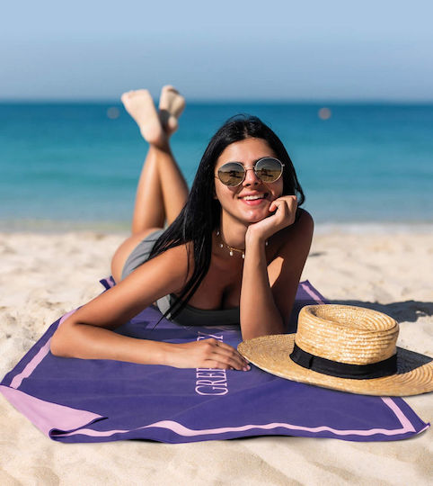 Beach Towel 4028-4030 Greenwich Polo Club 60 Purple
