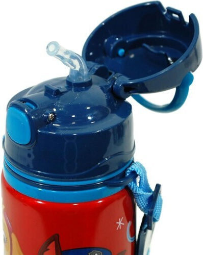 Kids Licensing Παιδικό Παγούρι Paw Patrol Αλουμινίου με Καλαμάκι 600ml