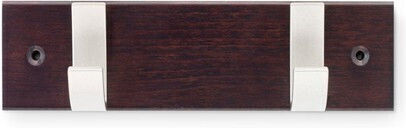 Inofix Wooden Wall Hanger 2 Hooks Brown 23.1x6x6cm
