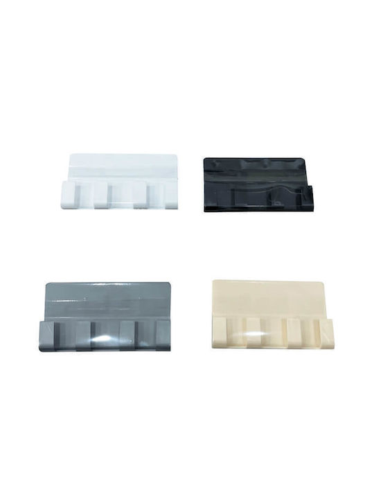 TnS Plastic Wall Hanger 4 Hooks White Y-803