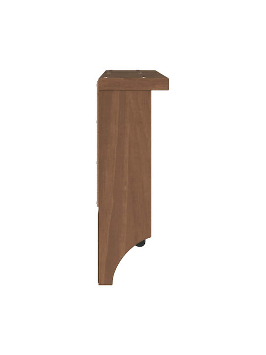 vidaXL Κρεμάστρα Τοίχου Ξύλινη 6 Θέσεων Καφέ 87x35x12cm