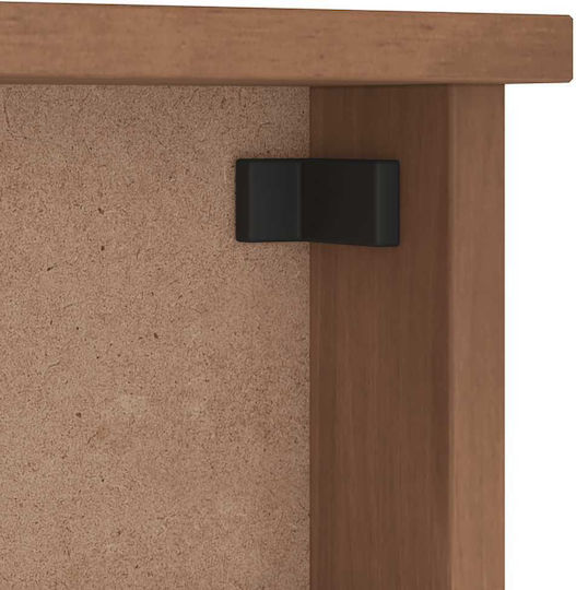 vidaXL Κρεμάστρα Τοίχου Ξύλινη 6 Θέσεων Καφέ 87x35x12cm