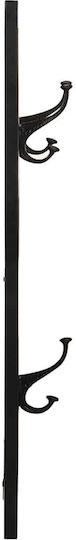 vidaXL Wooden Wall Hanger 6 Hooks Multicolour 40x2cm