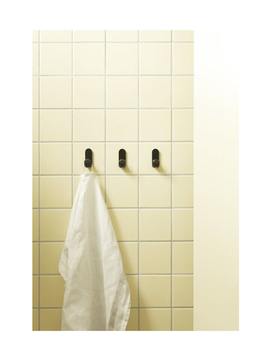 Normann Copenhagen Wall Hanger Metal Black 2.1x3x5.8cm