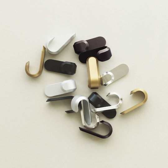 Normann Copenhagen Κρεμάστρα Τοίχου Μεταλλική Μαύρη 2.1x3x5.8cm