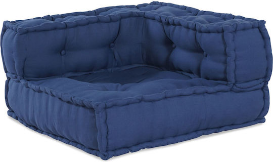 Bean Bag Sofa Poof Blue 70x70x54cm