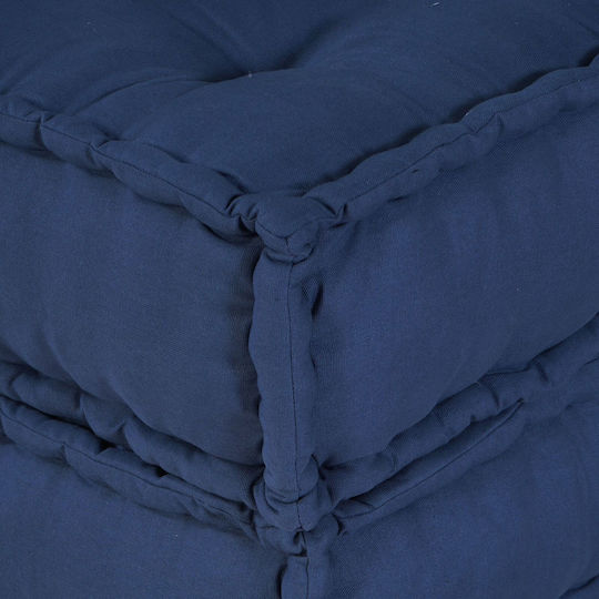Bean Bag Sofa Poof Blue 70x70x54cm