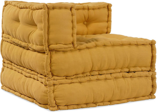 vidaXL Waterproof Yellow Bean Bag Chair 70x70x54cm