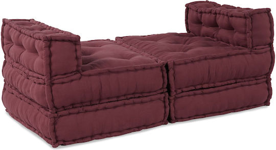 vidaXL Waterproof Burgundy Bean Bag Chair 70x70x54cm
