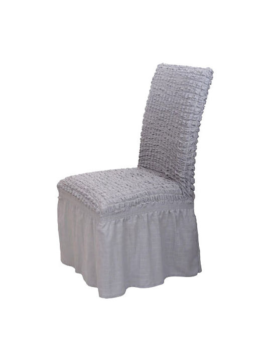 Without volant Elastic Cover for Chair Grey Light 1pcs CHAIR-XB-TMX-GREY LIGHT
