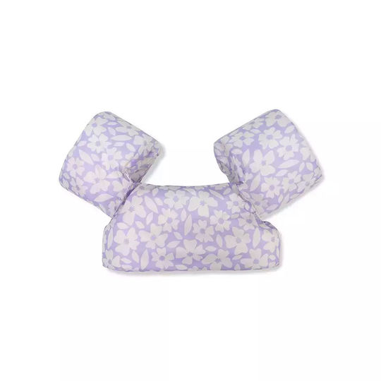 Swim Essentials Armbands Extra Chest Support Kids Weight 15-30 kg "Purple Flowers"