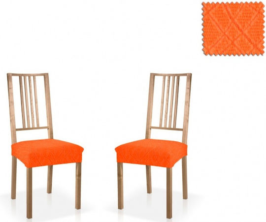 Mc Decor Waves Еластичен Калъф За стол Orange 40εκ. 2бр MCL.EL.WAVES.KK-PORTOKALI
