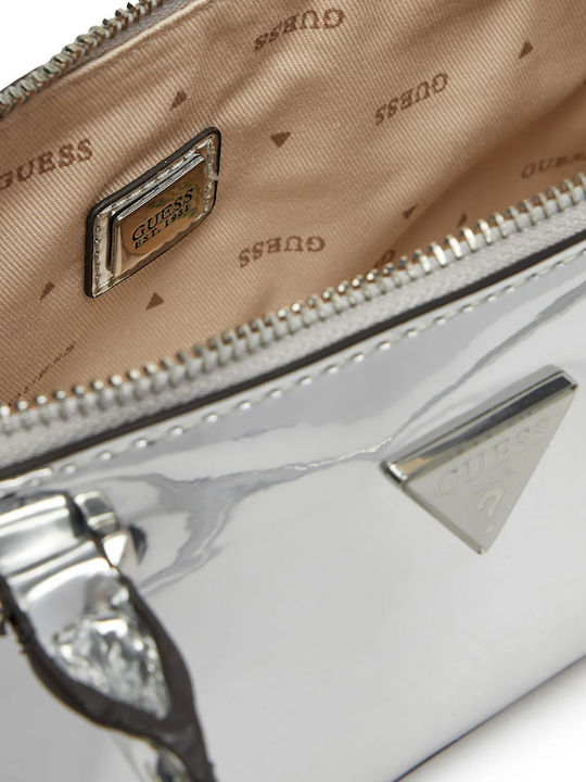 Damentasche Schultertasche Silber