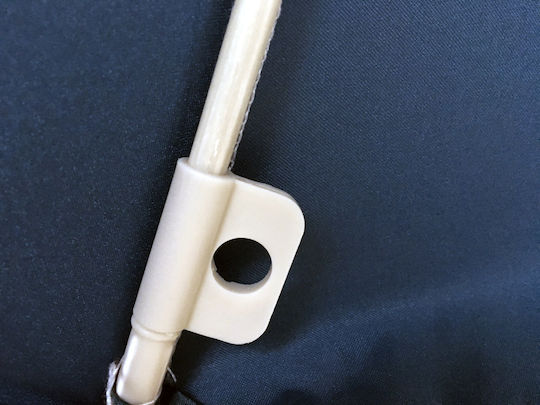 Maui & Sons Umbrelă Pliabilă De Plajă Din Aluminiu Diametru 1.9m Cu Protecție UV Și Rezistență La Vânt Neagră