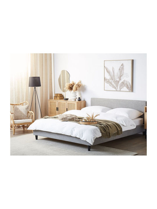 Beliani Ελαστικό Κάλυμμα Πολυθρόνας Γκρι 180x200cm