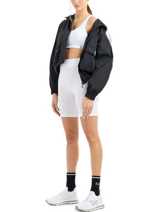 Damen Korsett Bluse Ärmellos White-Black