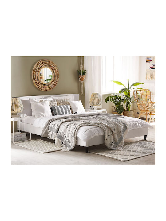 Beliani Fitou Ελαστικό Κάλυμμα Πολυθρόνας Λευκό 180x200cm