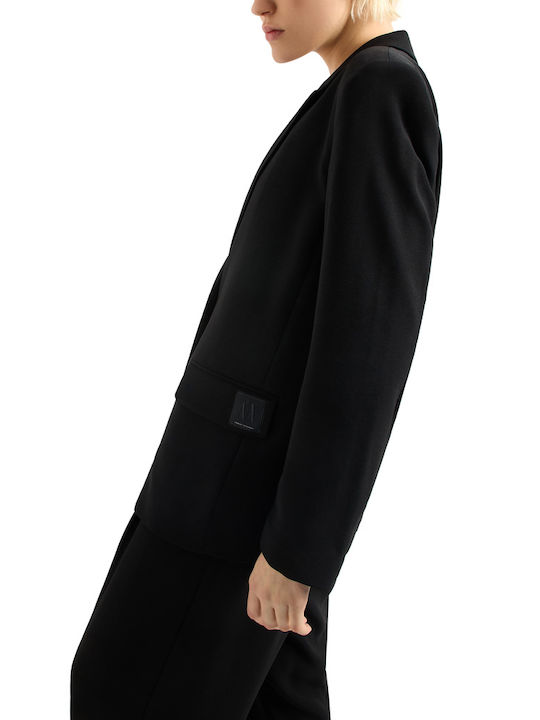 Armani Exchange Long Women's Blazer Black