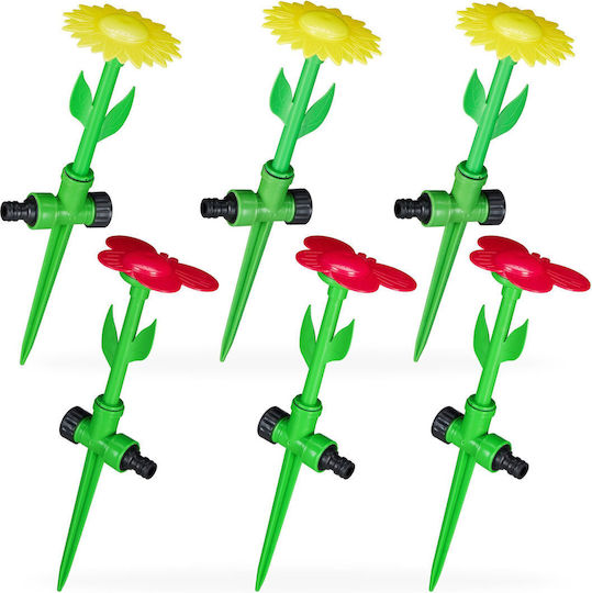 Relaxdays Пулсираща дюза с щипка 6бр Green 10046659