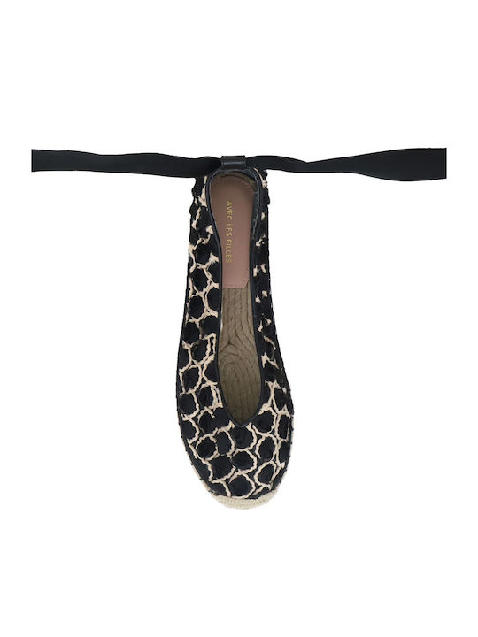 Women's Knitted Espadrilles Black