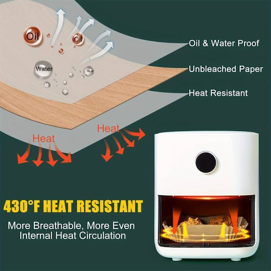 Viosarp Non-stick Papers for Air Fryer 20x20cm 50pcs