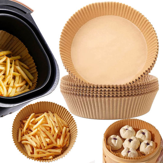 20 Non-Stick Baking Papers for Air Fryer 20x20cm 25 Pieces