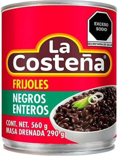 La Costeña Frijoles Negros Enteros Μαύρα Φασόλια Ολόκληρα 560gr
