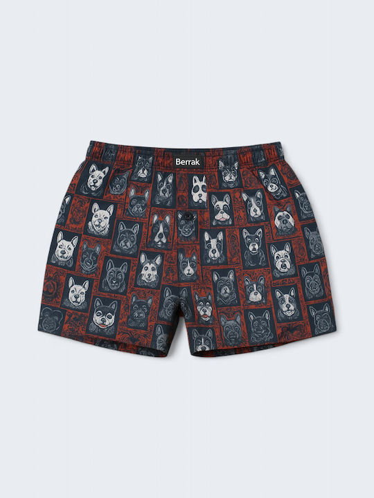 Men's Boxer Blue with Patterns