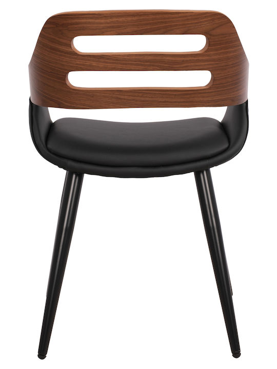 Visitor Chair with Arms Καφέ 50x53x76cm