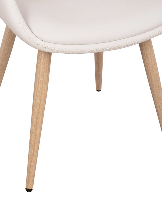 Πολυθρόνα Επισκέπτη SUPERIOR PRO με Μπράτσα Λευκή / Sonoma 50x53x76cm