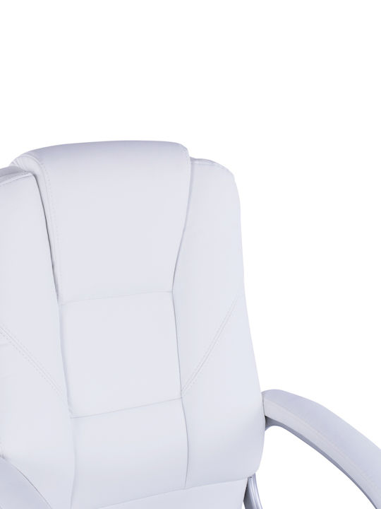 Visitor Armchair Λευκή 63x67x112cm