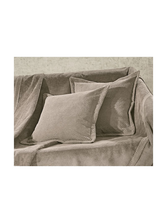 Guy Laroche Dekorativer Kissenbezug Rubicon Fleece Camel 42x42cm