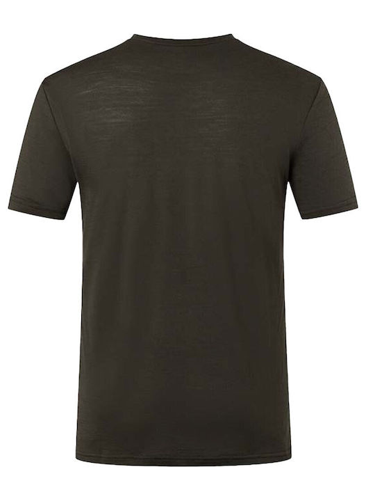 Kurzarm Herrenbluse Khaki