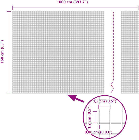 vidaXL Plasă de sârmă Verde 1.6x10m
