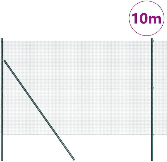 vidaXL Plasă de sârmă Verde 1.6x10m