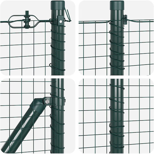 vidaXL Plasă de sârmă Verde 0.4x10m
