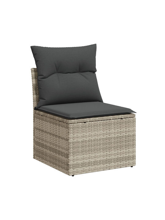 Tree-Seater Sofa Outdoor Rattan with Pillows 55x62x69cm