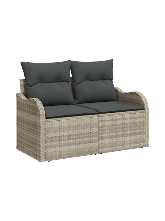 Tree-Seater Sofa Outdoor Rattan with Pillows 55x62x69cm