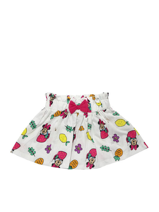 Kids' Set with Skirt Summer 2pcs Pink Minnie Mouse