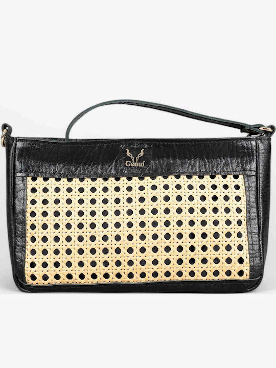 Leather Women's Clutch Black