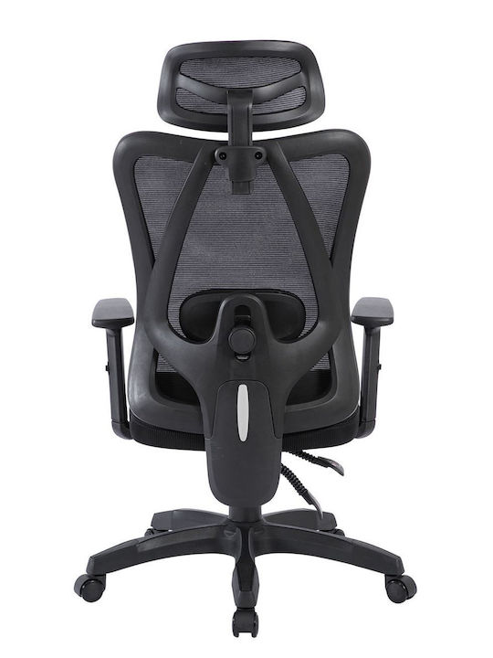 Woodwell Bf3750 Καρέκλα Διευθυντική με Ρυθμιζόμενα Μπράτσα Μαύρο