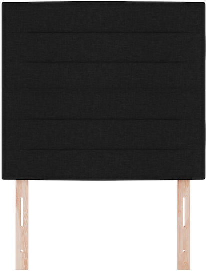 vidaXL Fabric Bed Headboard Black 80x88cm