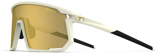 Tifosi Cycling Glasses Moab Clarion with Gold Frame & Transparent Lenses