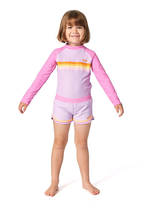 Rip Curl Kids Swimwear Long Sleeve Shirt Pink