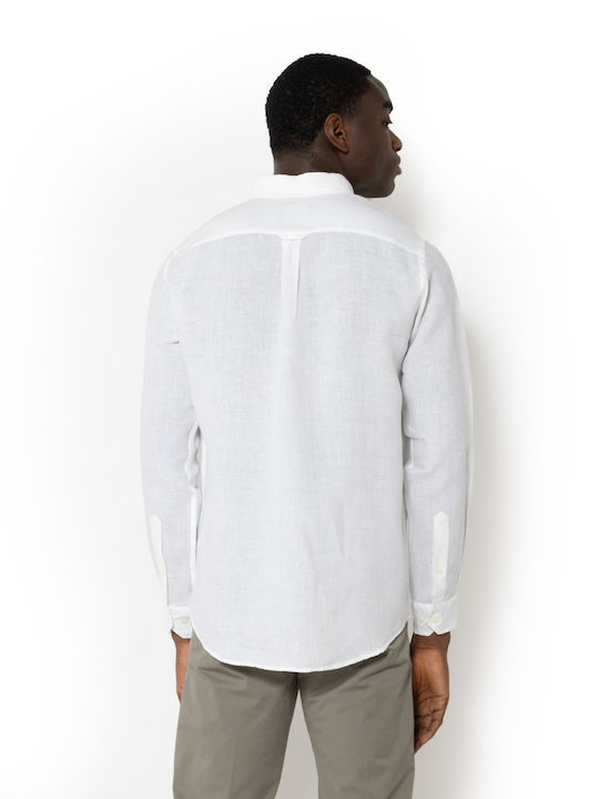 The Bostonians Linen Shirt White