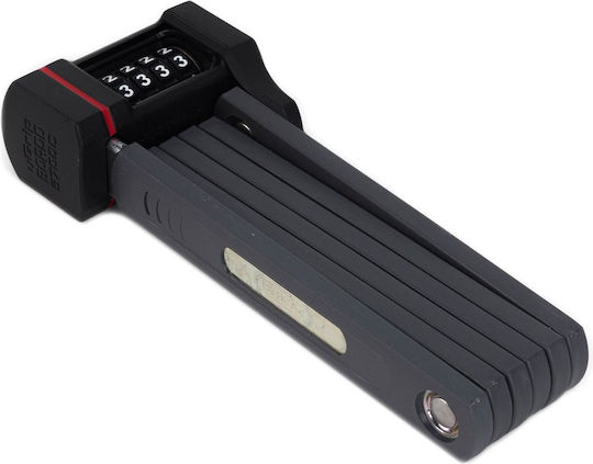 Abus 5700C/80 SH Сгъваема велосипедна катинарка с комбинация Черен