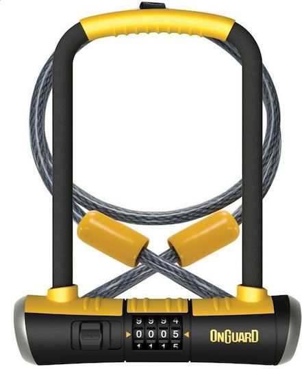 Onguard Combo Dt 8012c U-lock Bicycle Lock 115x230 Mm Black-Yellow